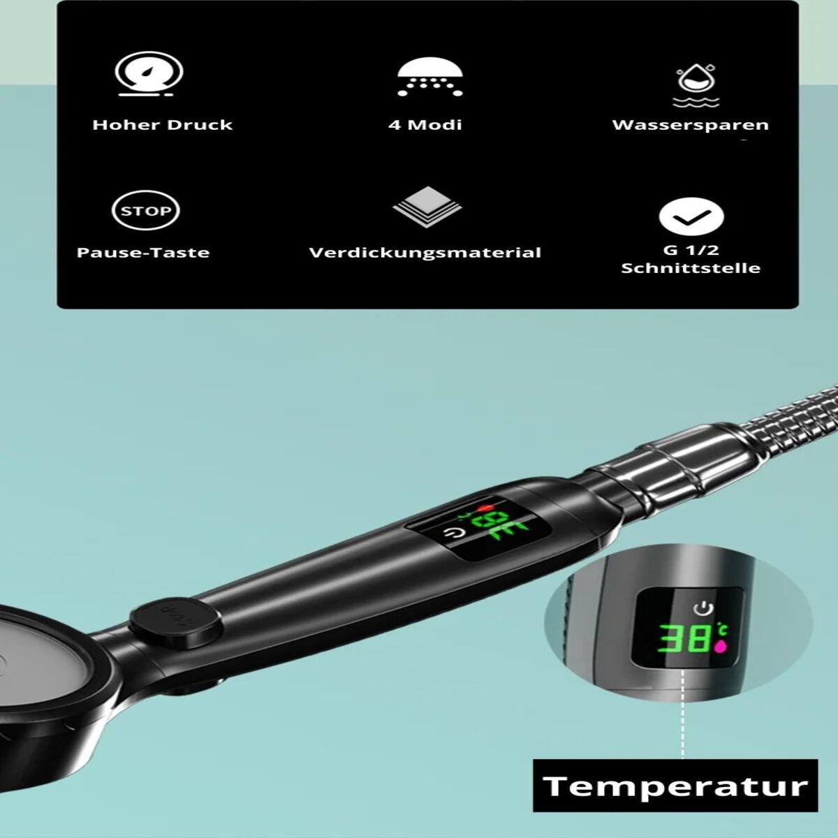 Abnehmbarer Brausekopf